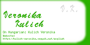 veronika kulich business card